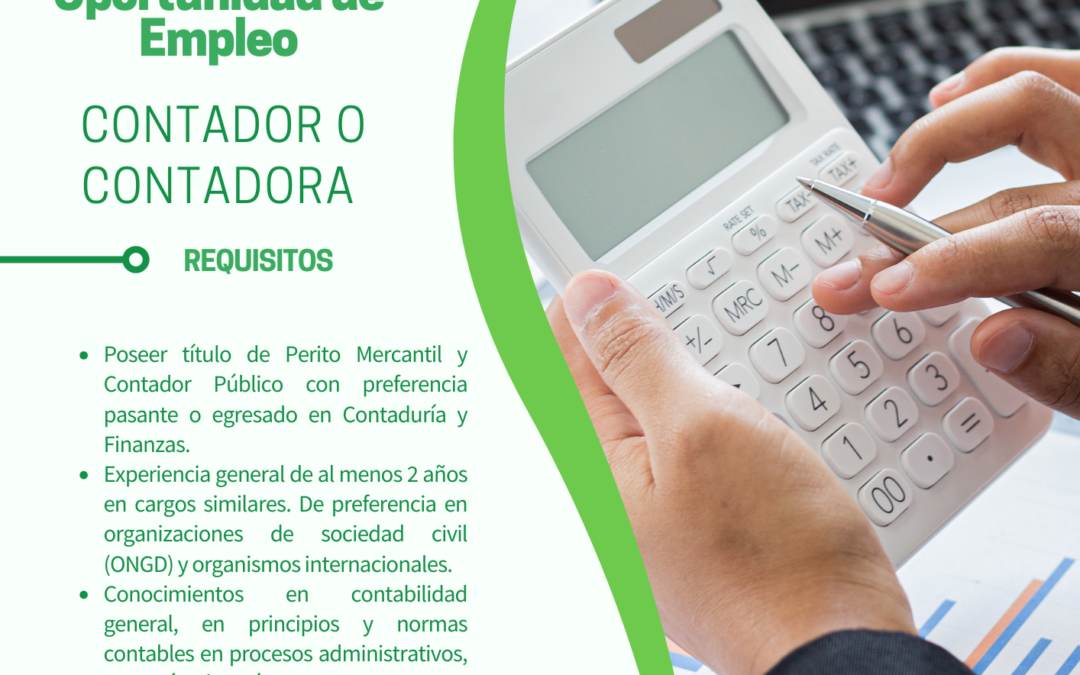 Oportunidad de Empleo