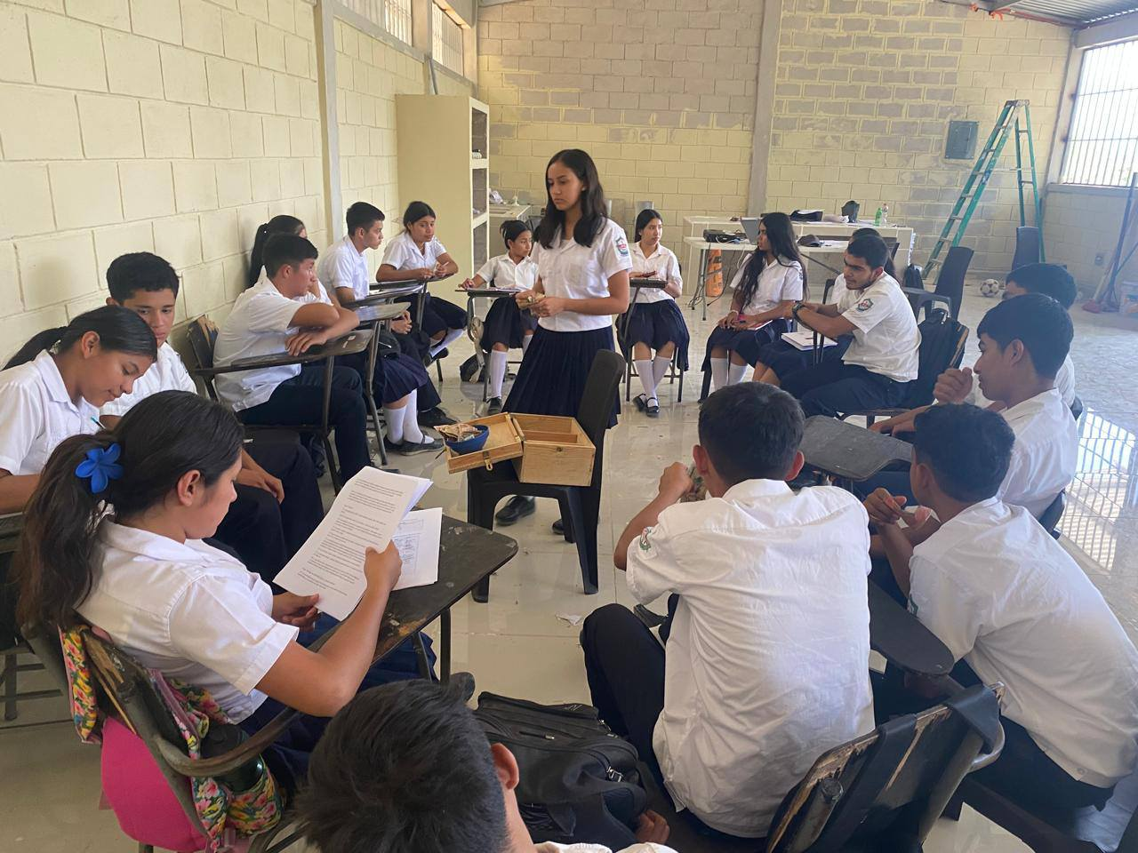 Jóvenes en formación en habilidades blandas.